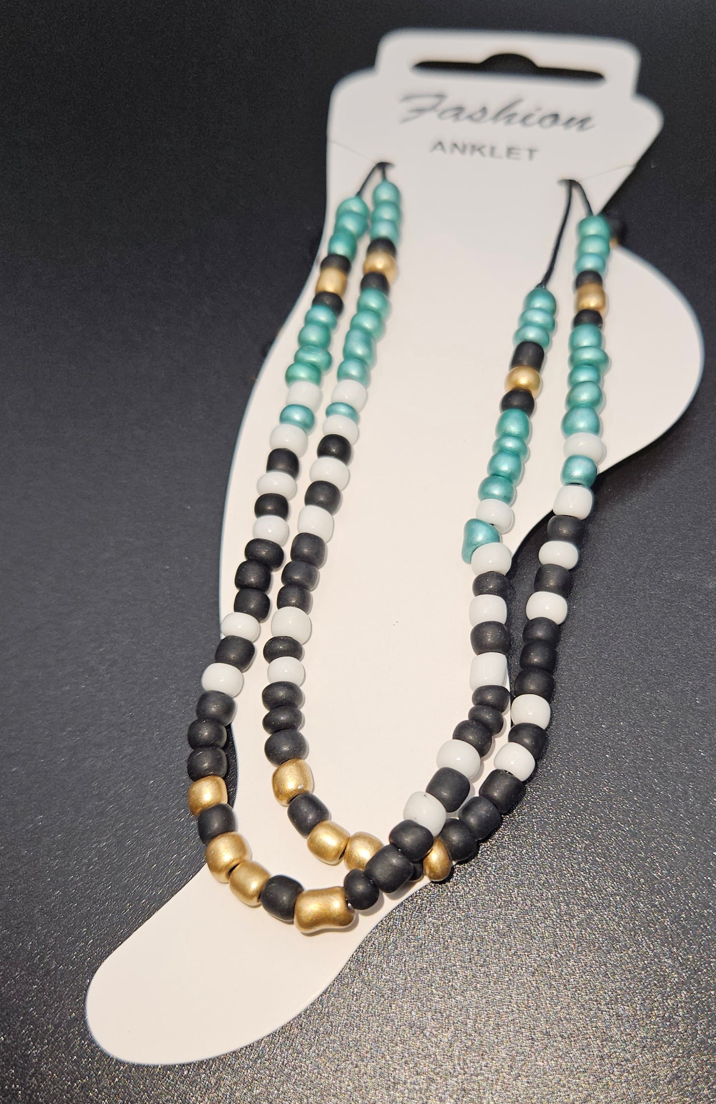 Teal, Black and White Style 9