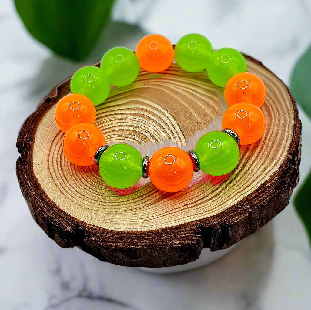 Green and Orange Bubble Gum Style 13