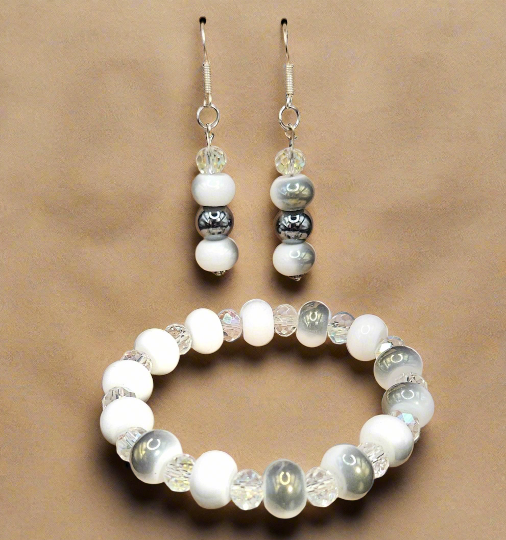 Gray and Crystal 3pcs Style 27