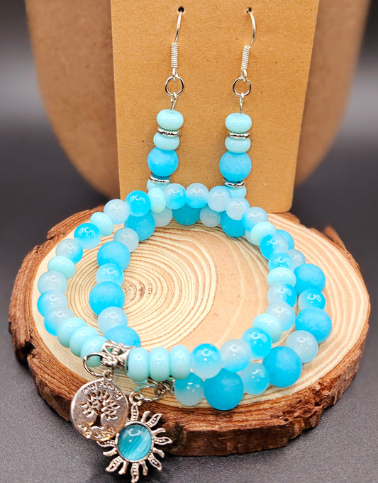 Blue cloud 3pcs Stack Set Style 12