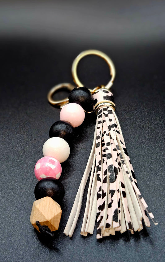 Pink Wooden Tassel Style 3