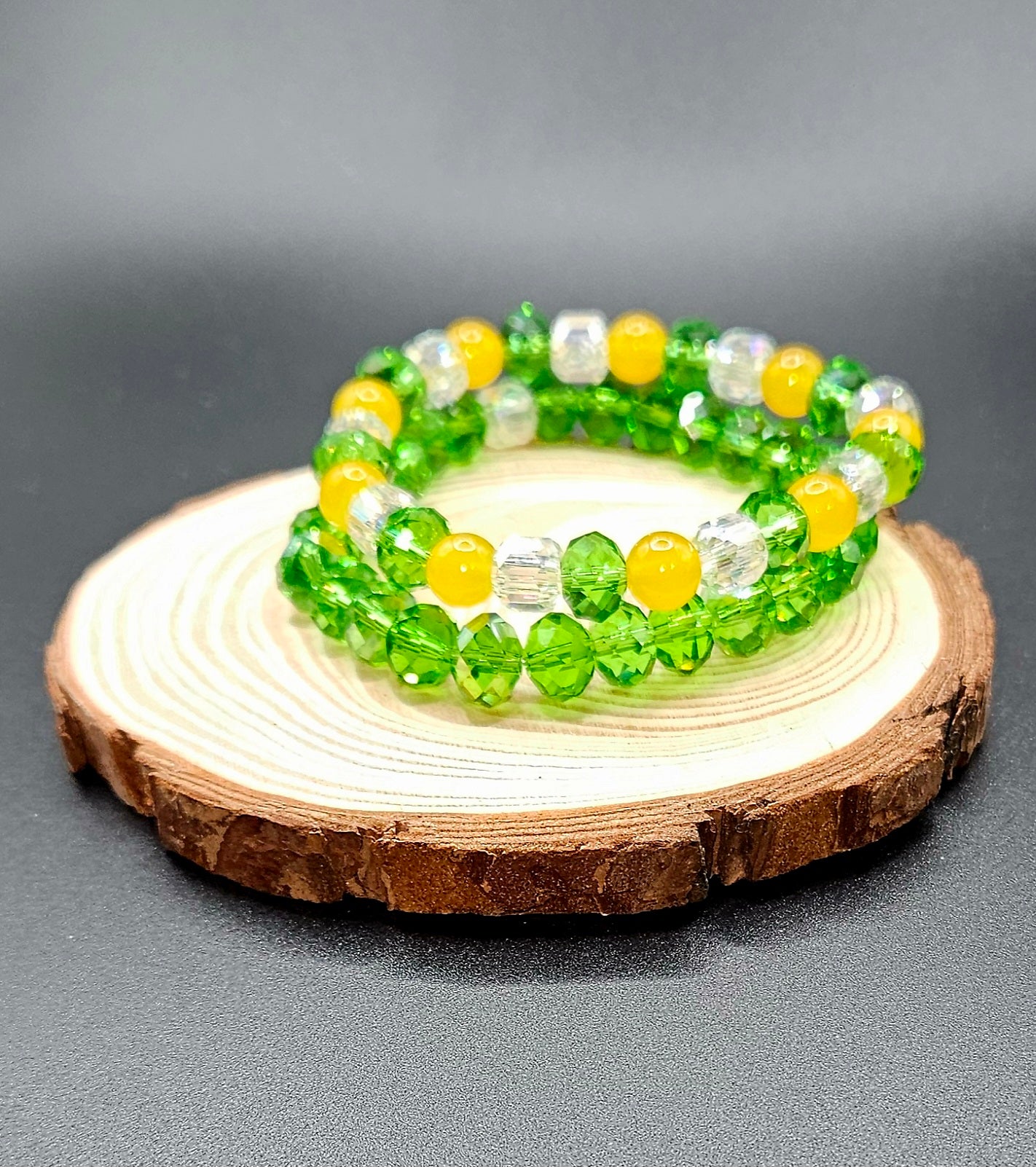 Yellow Green and Crystal Style 53