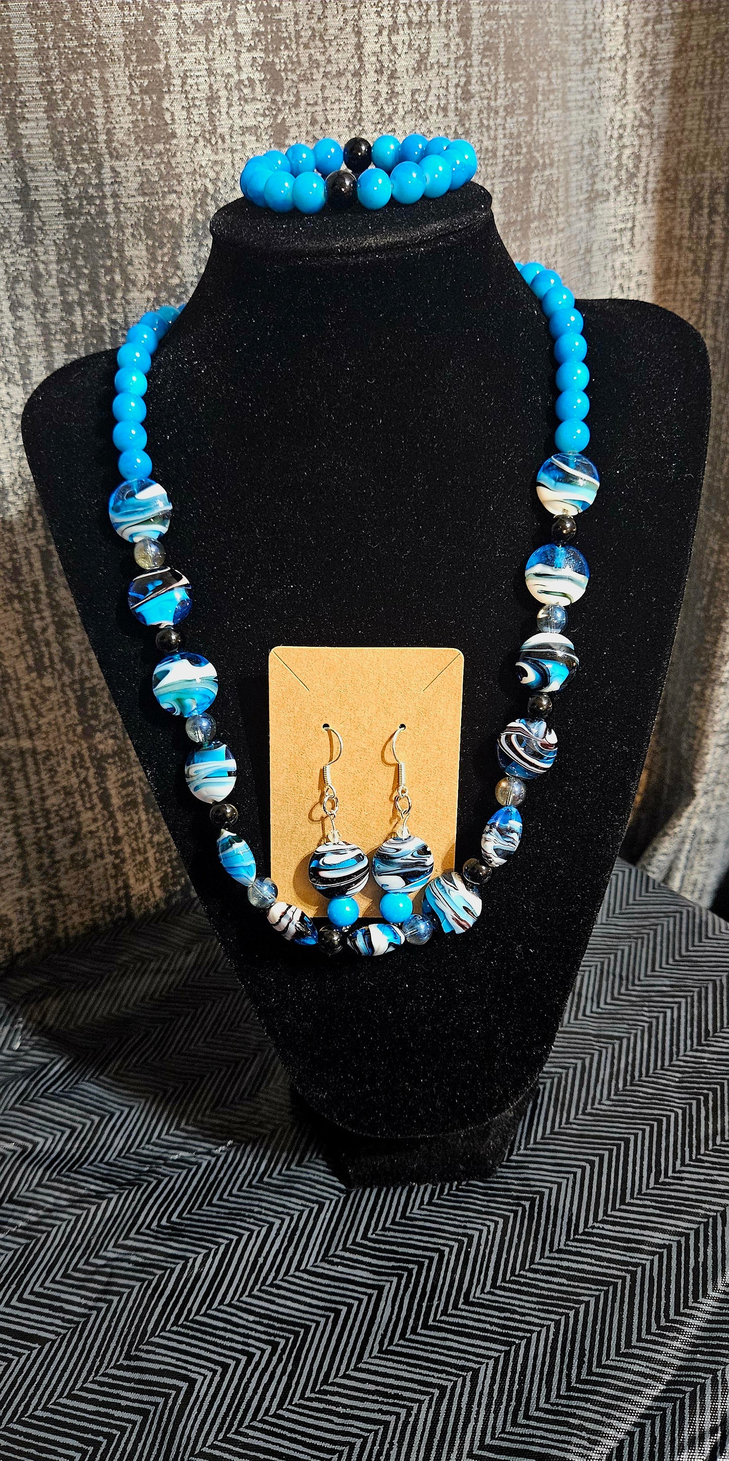 Blue Sea Shells Turquoise 3 pcs Set
