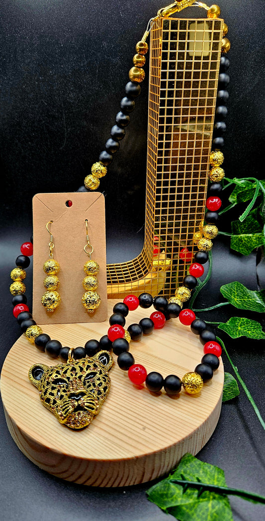 Tiger Red and Gold 3 pcs Set