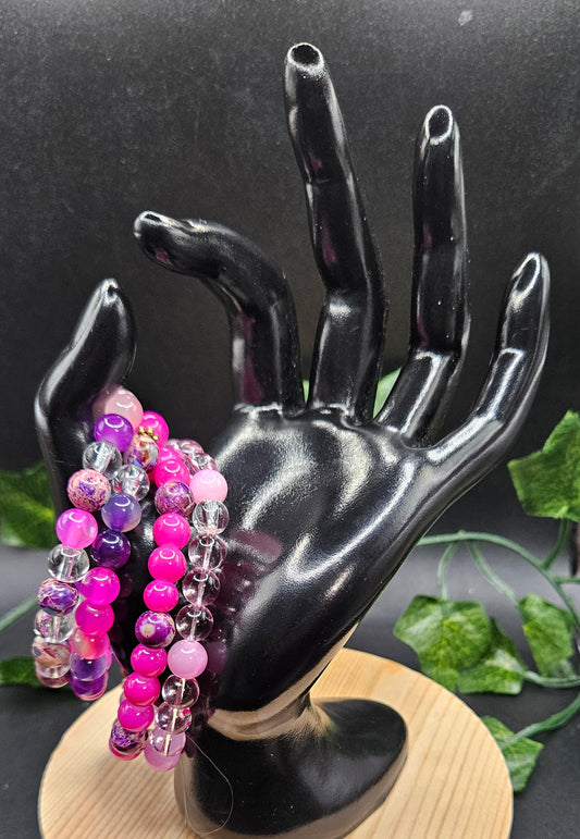 hot Pink Bracelet 4pcs