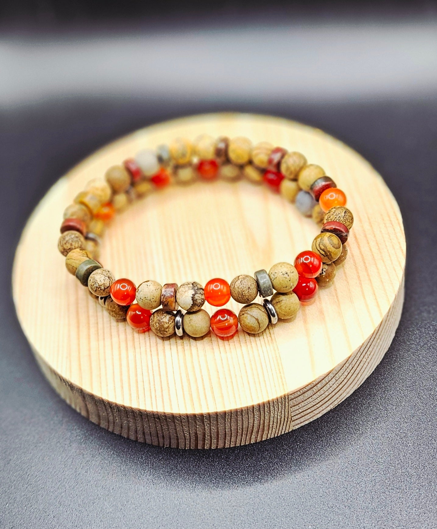 Jasper Bracelet 8mm set