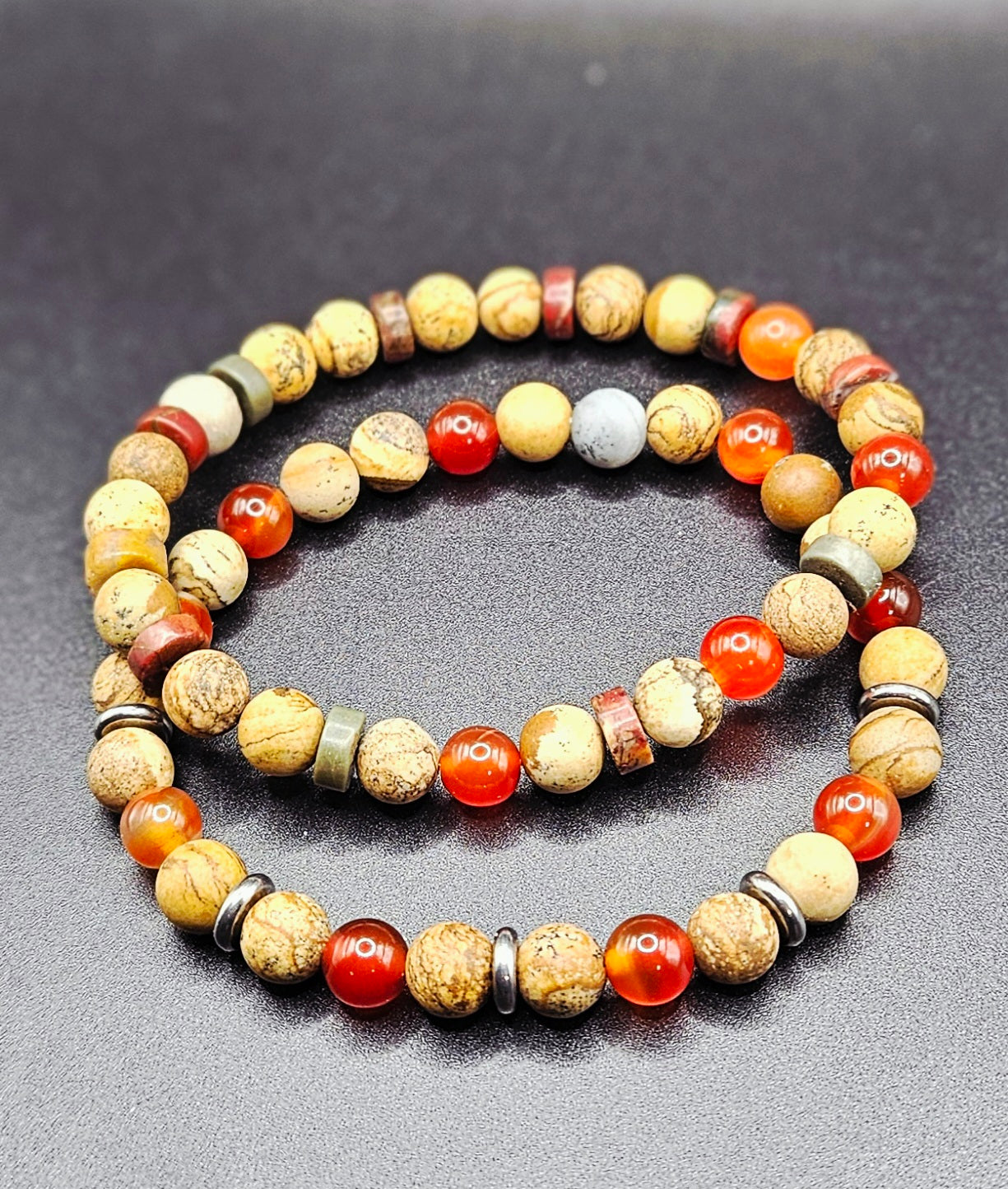 Jasper Bracelet 8mm set