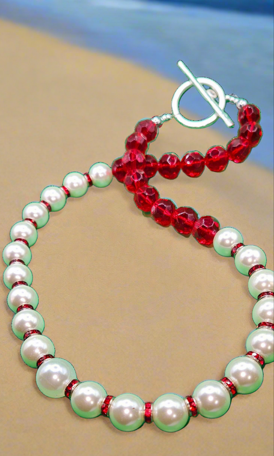 Pearly White and Red Style 33