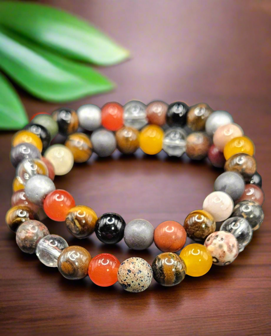 Earth Tone Beads 2pcs